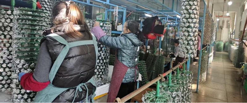 企业走访现场。